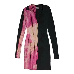 Cotton Citizen Ibiza Polo Dress M Lychee Ombre Bodycon Ribbed USA